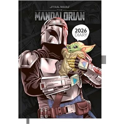 Pyramid THE MANDALORIAN 2026 – Buchkalender A5 (15×21 cm) mit wöchentlichen Star-Wars-Motiven von Din Djarin & Grogu (Baby Yoda), Planer für Schule, Uni, Büro & Fans Pyramid THE MANDALORIAN 2026 – Buchkalender A5 (15×21 cm) mit wöchentlichen Star-Wars-Motiven von Din Djarin & Grogu (Baby Yoda), Planer für Schule, Uni, Büro & Fans