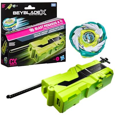 Hasbro Beyblade X Clip & Rip Starter mit rechtsdrehendem Takara Tomy Angriffs-Typ Kreisel, Battle-Kreisel Spielzeug, ab 8 Jahren Hasbro Beyblade X Clip & Rip Starter mit rechtsdrehendem Takara Tomy Angriffs-Typ Kreisel, Battle-Kreisel Spielzeug, ab 8 Jahren