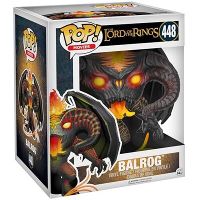 Funko POP Movies: Lord of the Rings Hobbit Balrog 6" Offizieller Fanartikel und Merch Vinyl Sammelfigur als Regal Deko Geschenkidee zum Geburtstag für Fans und Sammler Funko POP Movies: Lord of the Rings Hobbit Balrog 6" Offizieller Fanartikel und Merch Vinyl Sammelfigur als Regal Deko Geschenkidee zum Geburtstag für Fans und Sammler