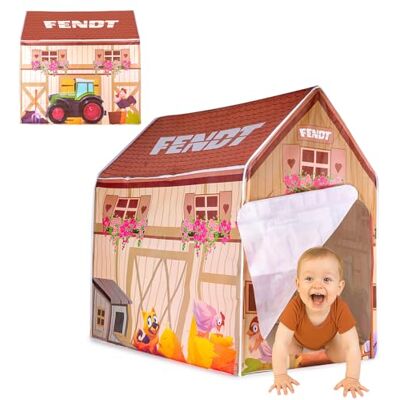 JAMARA Fendt Spielzelt Bauernhof Offiziell lizenziert, Indoor geeignet, Zelt mit Türöffnung, einfache Montage durch zusammensteckbare Elemente, platzsparend demontierbar JAMARA Fendt Spielzelt Bauernhof Offiziell lizenziert, Indoor geeignet, Zelt mit Türöffnung, einfache Montage durch zusammensteckbare Elemente, platzsparend demontierbar