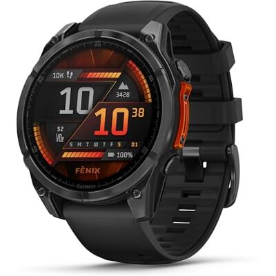 Amazon Renewed Garmin [Generalüberholt fēnix 8 47mm – GPS-Multisport-Smartwatch mit 1,3" AMOLED Touch-/Tastendisplay, Taschenlampe, Music Pay, Generalüberholt Amazon Renewed Garmin [Generalüberholt fēnix 8 47mm – GPS-Multisport-Smartwatch mit 1,3" AMOLED Touch-/Tastendisplay, Taschenlampe, Music Pay, Generalüberholt