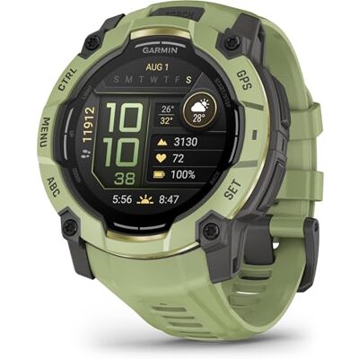 Garmin Instinct 3 50mm AMOLED – GPS-Multisport-Smartwatch, 1,3" Display, bis zu 24 Tage Akkulaufzeit, 80+ Sport-Apps, Navigationsfunktion, smarte Features, LED-Taschenlampe, wasserdicht Garmin Instinct 3 50mm AMOLED – GPS-Multisport-Smartwatch, 1,3" Display, bis zu 24 Tage Akkulaufzeit, 80+ Sport-Apps, Navigationsfunktion, smarte Features, LED-Taschenlampe, wasserdicht