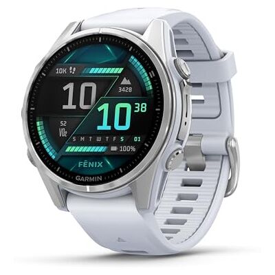 Garmin [Generalüberholt fēnix 8 43mm – GPS-Multisport-Smartwatch mit 1,3" AMOLED Touch-/Tastendisplay, Taschenlampe, Music Pay, Generalüberholt Garmin [Generalüberholt fēnix 8 43mm – GPS-Multisport-Smartwatch mit 1,3" AMOLED Touch-/Tastendisplay, Taschenlampe, Music Pay, Generalüberholt
