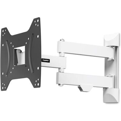 Hama TV Wandhalterung schwenkbar, neigbar, ausziehbar, 19-48 Zoll, bis 20kg TV Wandhalter schwarz/weiß, VESA 75x75 bis VESA 200x200, 3 Gelenke, mit fischer-Dübeln & Montageanleitung Hama TV Wandhalterung schwenkbar, neigbar, ausziehbar, 19-48 Zoll, bis 20kg TV Wandhalter schwarz/weiß, VESA 75x75 bis VESA 200x200, 3 Gelenke, mit fischer-Dübeln & Montageanleitung