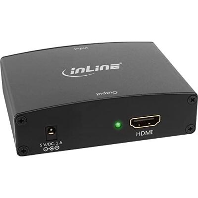 InLine 65004 Konverter VGA+Audio zu HDMI, Eingang VGA und Cinch Audio Stereo, Ausgang HDMI, inkl. Netzteil InLine 65004 Konverter VGA+Audio zu HDMI, Eingang VGA und Cinch Audio Stereo, Ausgang HDMI, inkl. Netzteil