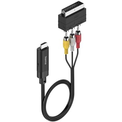 Hama AV-Konverter, Scart/Cinch auf HDMI, Video- und Audio-Konverter, ideal zur Digitalisierung Alter Geräte, verbessert Kompatibilität für TV, Receiver, DVD-Player, hochwertige Signalwandlung Hama AV-Konverter, Scart/Cinch auf HDMI, Video- und Audio-Konverter, ideal zur Digitalisierung Alter Geräte, verbessert Kompatibilität für TV, Receiver, DVD-Player, hochwertige Signalwandlung