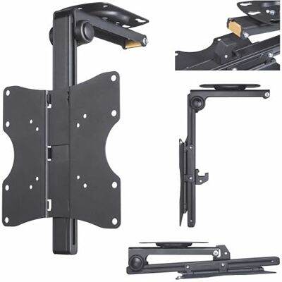 Hama TV Deckenhalterung, höhenverstellbar, klappbar, 19-46 Zoll TV Deckenhalterung schwarz, schwenkbar, neigbar, ideal für Schrägen, VESA 75x75 bis VESA 200x200, mit fischer-Dübeln Hama TV Deckenhalterung, höhenverstellbar, klappbar, 19-46 Zoll TV Deckenhalterung schwarz, schwenkbar, neigbar, ideal für Schrägen, VESA 75x75 bis VESA 200x200, mit fischer-Dübeln