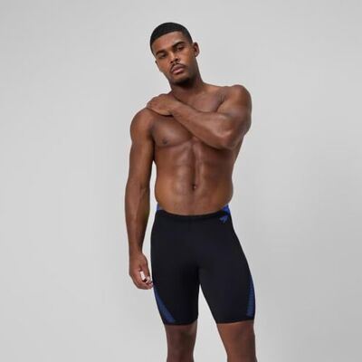 Speedo Men's Hyperboom Splice Jammer Swimming Trunks Quick Drying Training Fitness Chlorine Resistant Jammer (Pack of 1) Speedo Men's Hyperboom Splice Jammer Swimming Trunks Quick Drying Training Fitness Chlorine Resistant Jammer (Pack of 1)
