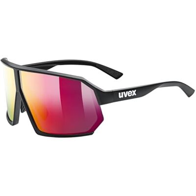 Uvex sportstyle 237 Sportbrille, black m./mir.red, one size Uvex sportstyle 237 Sportbrille, black m./mir.red, one size