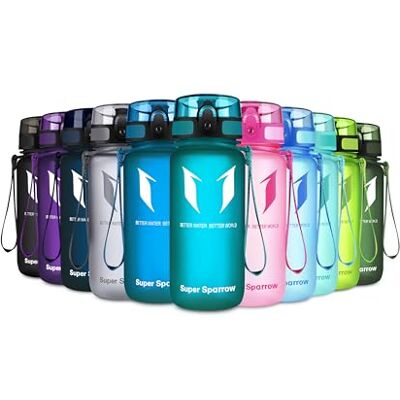 Super Sparrow Sparrow Trinkflasche 500ml/750ml/1L BPA-frei Tritan Wasserflasche 1-Klick Sportflasche, Auslaufsicher, Leicht, Spülmaschinenfest, Flip Top Flaschen, Sport, Schule, Fitness, Gym, Büro, Reisen, Fahrrad Super Sparrow Sparrow Trinkflasche 500ml/750ml/1L BPA-frei Tritan Wasserflasche 1-Klick Sportflasche, Auslaufsicher, Leicht, Spülmaschinenfest, Flip Top Flaschen, Sport, Schule, Fitness, Gym, Büro, Reisen, Fahrrad