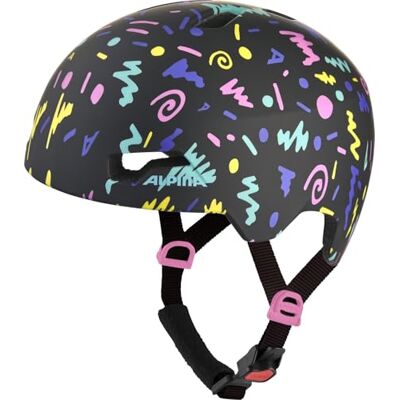 ALPINA Hackney Kinderfahrradhelm, Black-Confetti matt, 51-56 cm ALPINA Hackney Kinderfahrradhelm, Black-Confetti matt, 51-56 cm