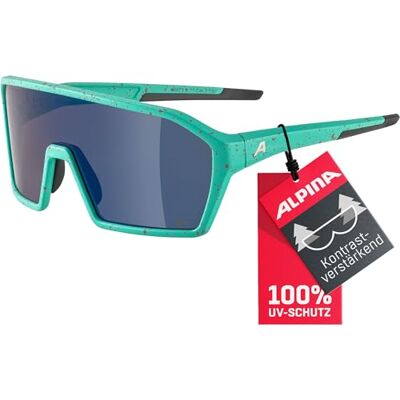 ALPINA RAM Q-LITE Sportbrille, turquoise blur matt, One Size ALPINA RAM Q-LITE Sportbrille, turquoise blur matt, One Size
