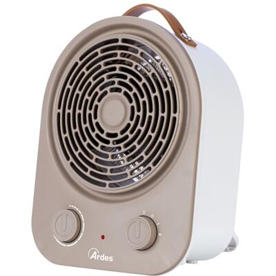 Ardes SYNTHO Tragbarer Elektrischer Heizlüfter mit 2.000 W Leistung, 2 Leistungsstufen, Einstellbarem Thermostat, Kompaktem Design und LED On/Off Ardes SYNTHO Tragbarer Elektrischer Heizlüfter mit 2.000 W Leistung, 2 Leistungsstufen, Einstellbarem Thermostat, Kompaktem Design und LED On/Off