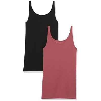 Amazon Női Szűkített Top Vékony Pántokkal - Fekete Szilva XX-Large Amazon Női Szűkített Top Vékony Pántokkal - Fekete Szilva XX-Large