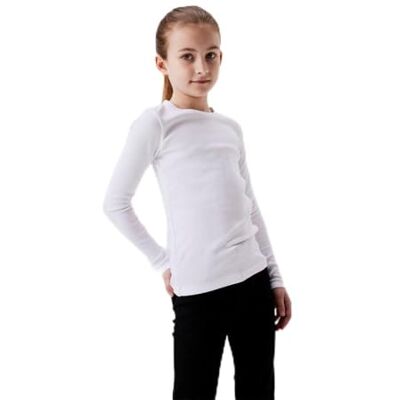 NAME IT Mädchen Nkfnakal Short Top Noos Langarmshirt, Bright White, 116 EU NAME IT Mädchen Nkfnakal Short Top Noos Langarmshirt, Bright White, 116 EU