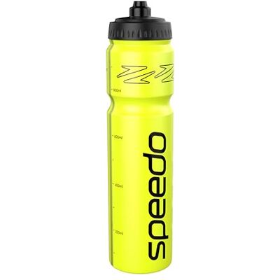 Speedo Unisex 1-Liter-Wasserflasche Ergonomisches Design Hyper Yellow/Black One Size Speedo Unisex 1-Liter-Wasserflasche Ergonomisches Design Hyper Yellow/Black One Size