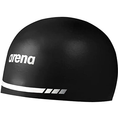 ARENA Uni – Erwachsene Unisex 3D Soft USA Racing Badekappe, Schwarz, Extra Large ARENA Uni – Erwachsene Unisex 3D Soft USA Racing Badekappe, Schwarz, Extra Large