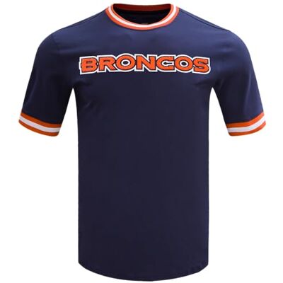 Pro Standard Herren Mens NFL Classic Chenille Cotton Double Knit Short Sleeve Tee T‑Shirt Pro Standard Herren Mens NFL Classic Chenille Cotton Double Knit Short Sleeve Tee T‑Shirt