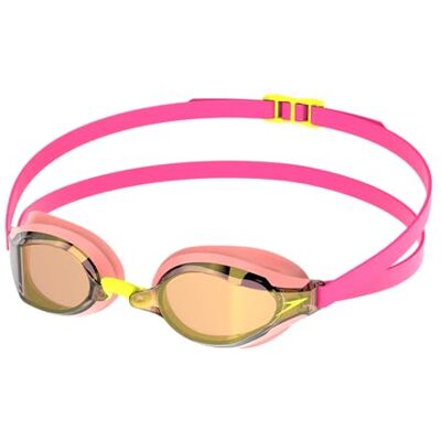 Speedo Erwachsene Unisex Fastskin Speed Socket 2.0 Verspiegelte Schwimmbrille, Neon Melone/Vermillion/Gold Spiegel, Einheitsgröße Speedo Erwachsene Unisex Fastskin Speed Socket 2.0 Verspiegelte Schwimmbrille, Neon Melone/Vermillion/Gold Spiegel, Einheitsgröße