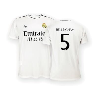 Real Madrid Home Trikot Saison 24/25, Bellingham, M, Replik Shirt Mit Offizieller Lizenz Real Madrid Home Trikot Saison 24/25, Bellingham, M, Replik Shirt Mit Offizieller Lizenz