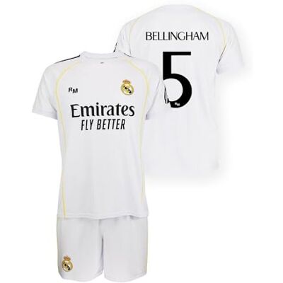 Real Madrid Kinder-Set 1. Team 25-26, offizielle Nachbildung von Bellingham Real Madrid Kinder-Set 1. Team 25-26, offizielle Nachbildung von Bellingham