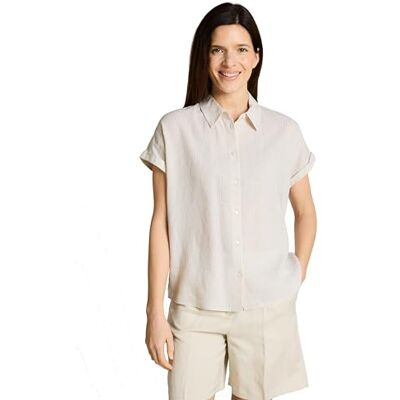 TOM TAILOR Damen 1049799 Bluse, 40073-Taupe White Irregular Stripe, 38 TOM TAILOR Damen 1049799 Bluse, 40073-Taupe White Irregular Stripe, 38