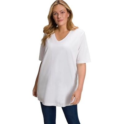 Ulla Popken Damen Shirt schneeweiß 54+ Ulla Popken Damen Shirt schneeweiß 54+