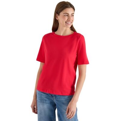 Cecil Kurzarm T-Shirt aus Reiner Baumwolle Glazed Apple red XXL Cecil Kurzarm T-Shirt aus Reiner Baumwolle Glazed Apple red XXL