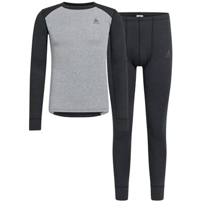 Odlo Thermounterwäsche Herren Active Warm I Langarm Thermoshirt und Thermohose I Warme Skiunterwäsche Thermounterwäsche Set I Herren Odlo Thermounterwäsche Herren Active Warm I Langarm Thermoshirt und Thermohose I Warme Skiunterwäsche Thermounterwäsche Set I Herren
