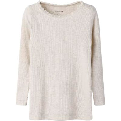 NAME IT Mädchen Nmfkab Ls Top Noos T Shirt 13198042 ,Peyote Melange ,86 NAME IT Mädchen Nmfkab Ls Top Noos T Shirt 13198042 ,Peyote Melange ,86