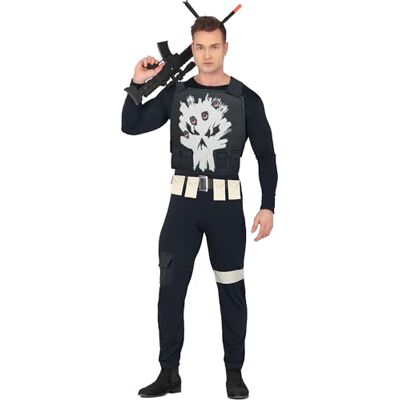 FIESTAS GUIRCA The Revenger Halloween Kostüm Herren (52-54/L) Comics Superheld Kostüm für Karneval Fasching inkl. Weste, Gürtel und Overall Superhelden Kostüm Herren Halloween Blau FIESTAS GUIRCA The Revenger Halloween Kostüm Herren (52-54/L) Comics Superheld Kostüm für Karneval Fasching inkl. Weste, Gürtel und Overall Superhelden Kostüm Herren Halloween Blau