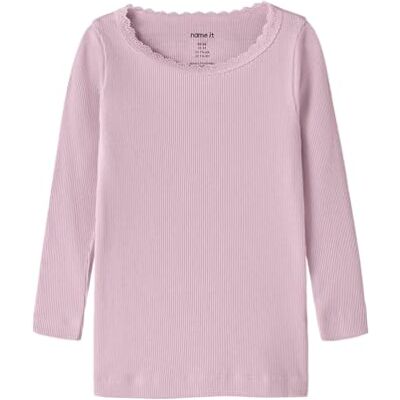 NAME IT Mädchen Nmfkab Ls Top Noos, Fragrant Lilac, 86 cm NAME IT Mädchen Nmfkab Ls Top Noos, Fragrant Lilac, 86 cm