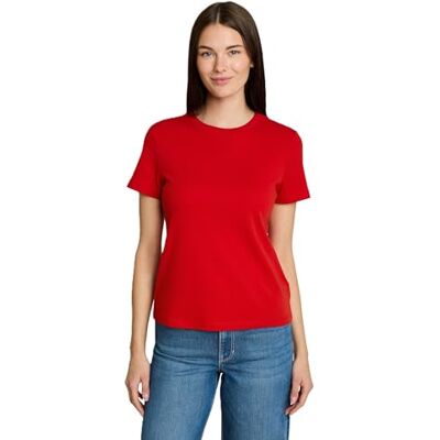 TOM TAILOR Damen 1050424 T-Shirt, 40529-Soft Scarlet Red, XX-Large TOM TAILOR Damen 1050424 T-Shirt, 40529-Soft Scarlet Red, XX-Large