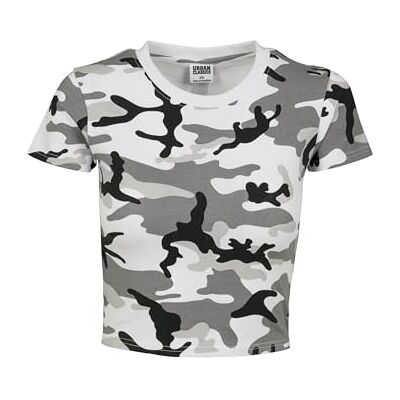Urban Classics Damen Ladies Stretch Jersey Cropped Tee T-Shirt, per Pack Mehrfarbig (snowcamo 00787), X-Small (Herstellergröße: XS) Urban Classics Damen Ladies Stretch Jersey Cropped Tee T-Shirt, per Pack Mehrfarbig (snowcamo 00787), X-Small (Herstellergröße: XS)