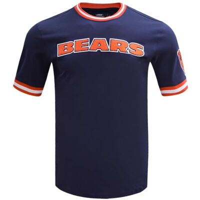 Pro Standard Herren Mens NFL Classic Chenille Cotton Double Knit Short Sleeve Tee T‑Shirt Pro Standard Herren Mens NFL Classic Chenille Cotton Double Knit Short Sleeve Tee T‑Shirt