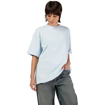 Fox Racing Damen W Wordmark Os Ss Tee, Blassblau, Groß Fox Racing Damen W Wordmark Os Ss Tee, Blassblau, Groß