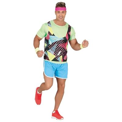 FIESTAS GUIRCA 80er Jahre Gymnast Kostüm (54-56/XL) T-Shirt, Hose und Sport Latzhose 80er Jahre Kostüme für Halloween, Karneval und Retro Partys Ideal für Herren Mehrfarbig FIESTAS GUIRCA 80er Jahre Gymnast Kostüm (54-56/XL) T-Shirt, Hose und Sport Latzhose 80er Jahre Kostüme für Halloween, Karneval und Retro Partys Ideal für Herren Mehrfarbig