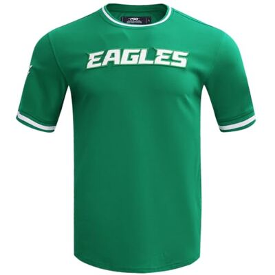 Pro Standard Herren Mens NFL Classic Chenille Cotton Double Knit Short Sleeve Tee T‑Shirt Pro Standard Herren Mens NFL Classic Chenille Cotton Double Knit Short Sleeve Tee T‑Shirt