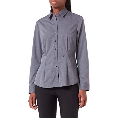 Seidensticker Damen Bluse Hemdbluse Kelchkragenbluse Klassisch Elegant Bügelleicht Slim Fit Kurzarm Uni 100% Baumwolle Seidensticker Damen Bluse Hemdbluse Kelchkragenbluse Klassisch Elegant Bügelleicht Slim Fit Kurzarm Uni 100% Baumwolle