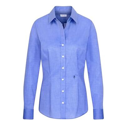 Seidensticker Damen Bluse Hemdbluse Kelchkragenbluse Klassisch Elegant Bügelleicht Slim Fit Kurzarm Uni 100% Baumwolle Seidensticker Damen Bluse Hemdbluse Kelchkragenbluse Klassisch Elegant Bügelleicht Slim Fit Kurzarm Uni 100% Baumwolle