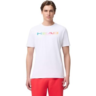HEAD Rainbow T-Shirt Men, White HEAD Rainbow T-Shirt Men, White
