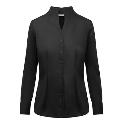 Seidensticker Damen Bluse Hemdbluse Kelchkragenbluse Klassisch Elegant Bügelleicht Slim Fit Kurzarm Uni 100% Baumwolle Seidensticker Damen Bluse Hemdbluse Kelchkragenbluse Klassisch Elegant Bügelleicht Slim Fit Kurzarm Uni 100% Baumwolle