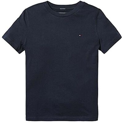 Tommy Hilfiger Jungen Boys Basic Cn Knit S/S Kb0kb04140 Kurzarm Strickoberteile, Blau (Sky Captain), 86 EU Tommy Hilfiger Jungen Boys Basic Cn Knit S/S Kb0kb04140 Kurzarm Strickoberteile, Blau (Sky Captain), 86 EU