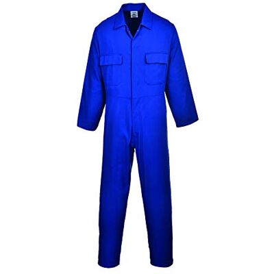 Portwest S999 Herren Euro-Arbeitskleidung Polycotton Overall Arbeitsanzug Königsblau, M Portwest S999 Herren Euro-Arbeitskleidung Polycotton Overall Arbeitsanzug Königsblau, M