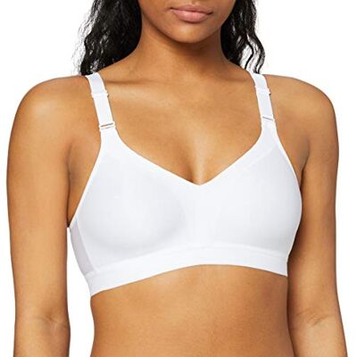 Triumph Damen Sport-BH Triaction Wellness N, ohne Bügel, Gepolstert, 75C, Weiß Triumph Damen Sport-BH Triaction Wellness N, ohne Bügel, Gepolstert, 75C, Weiß