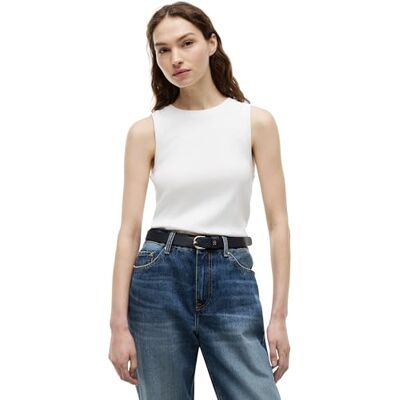 Tommy Hilfiger Damen Tank Top Multistripe Slim Fit, Weiß (Ecru), XL Tommy Hilfiger Damen Tank Top Multistripe Slim Fit, Weiß (Ecru), XL