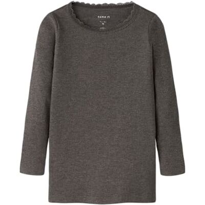 NAME IT Mädchen Nmfkab Ls Top Noos T Shirt 13198042,Delicioso,104 NAME IT Mädchen Nmfkab Ls Top Noos T Shirt 13198042,Delicioso,104