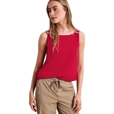 Street One Top mit Schulterdetail Salsa red 46 Street One Top mit Schulterdetail Salsa red 46