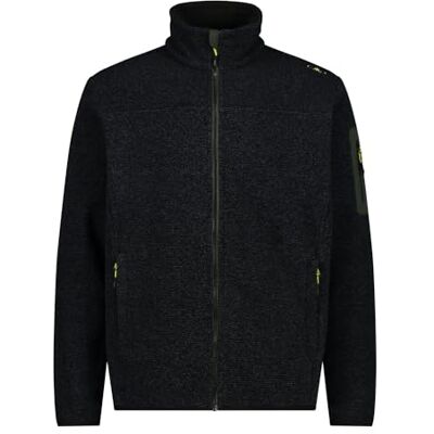 CMP F.lli Campagnolo Herren Jacke Fleecejacke weiches Fleece, Knit-Tech-Gewebe, Reißverschlusstaschen, weich auf der Haut CMP F.lli Campagnolo Herren Jacke Fleecejacke weiches Fleece, Knit-Tech-Gewebe, Reißverschlusstaschen, weich auf der Haut
