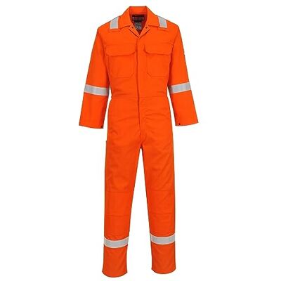 Portwest BIZ5 Herren Flammenresistenter Reflektierender Overall Bizweld Iona FR Orange, M Portwest BIZ5 Herren Flammenresistenter Reflektierender Overall Bizweld Iona FR Orange, M